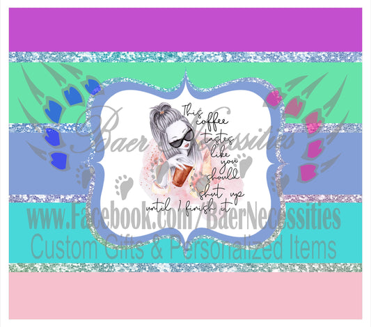 Multicolored Striped Coffee Taste - Full Wrap