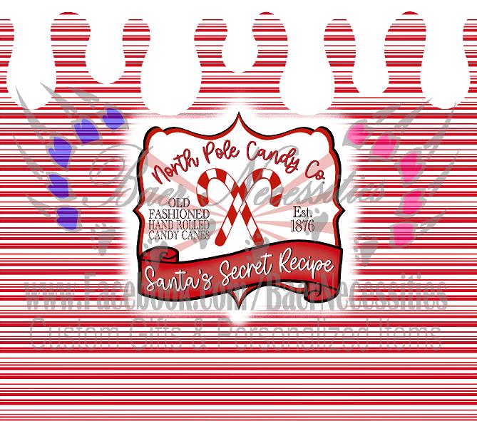 North Pole Candy Co. - Tumbler Transfer