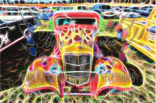 Neon Hot Rod - Transfer