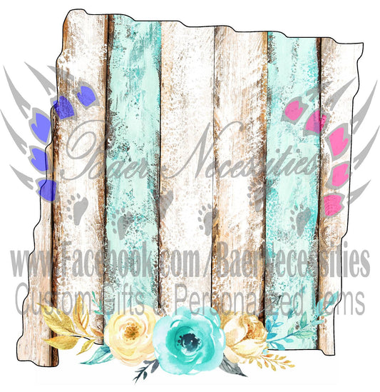 New Mexico Wood Floral State - Digital