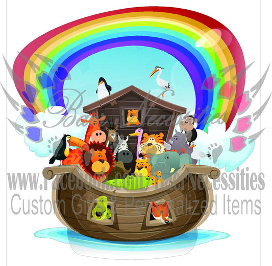 Noahs Ark Cartoon - Tumber Decal