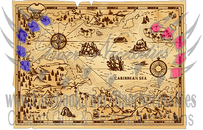 Old Pirate Map - Tumbler Decal
