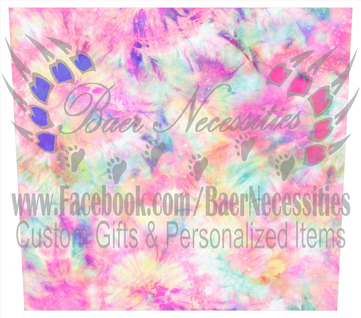 Pastel Rainbow Tie Dye - Full Wrap