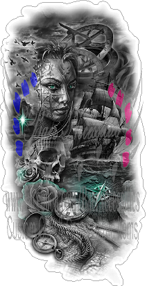 Queen of a Timeless Voyage - Tumbler Decal