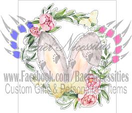 Rabbit Ears Wreath - Tumber Decal