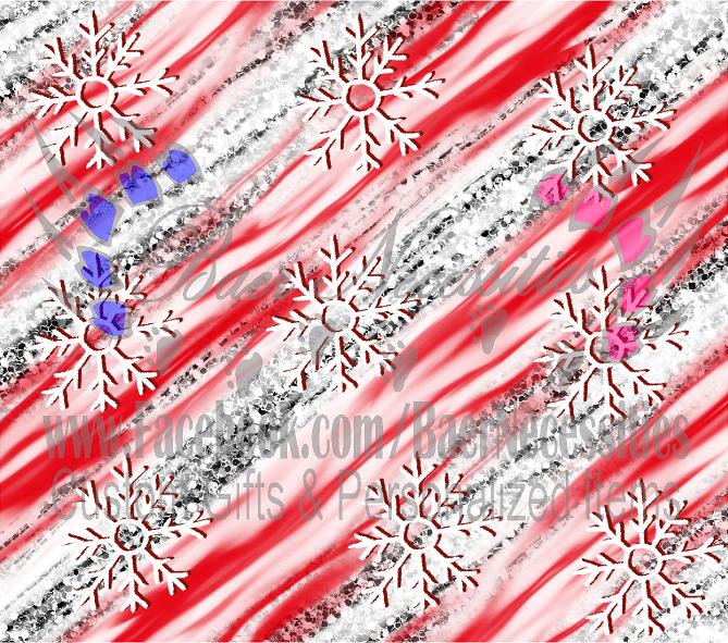 Silver Snowflake Swirl - Full Wrap