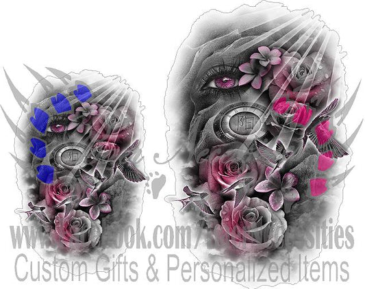 Rose Bird Eye - Tumbler Decal