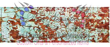 Rusted Teal Paint - Pen Wrap