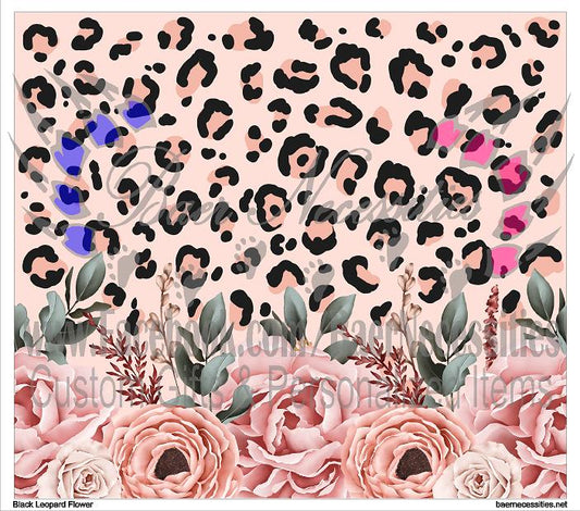 Black Leopard Flower - Full Wrap