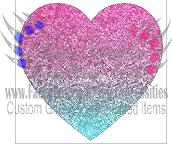 Sequin Heart - Tumber Decal