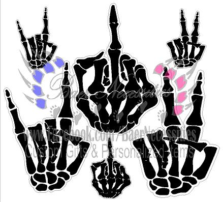 Skeleton Hands - Decal Theme/Set