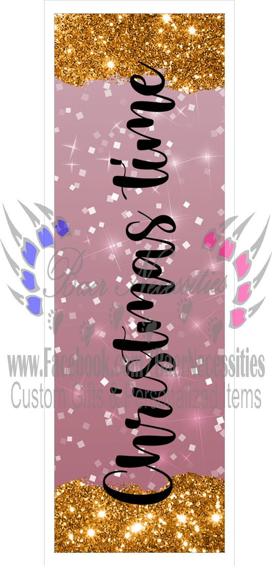 Christmas Glitter Saying(s) - Pen Wrap