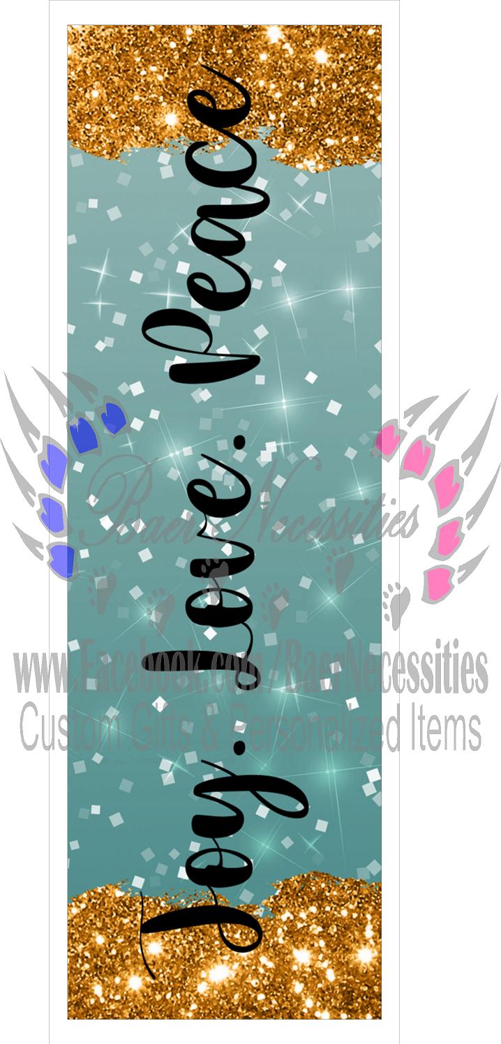 Christmas Glitter Saying(s) - Pen Wrap