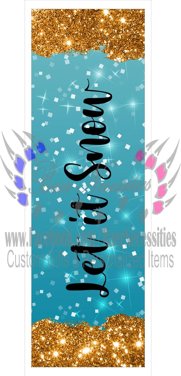 Christmas Glitter Saying(s) - Pen Wrap