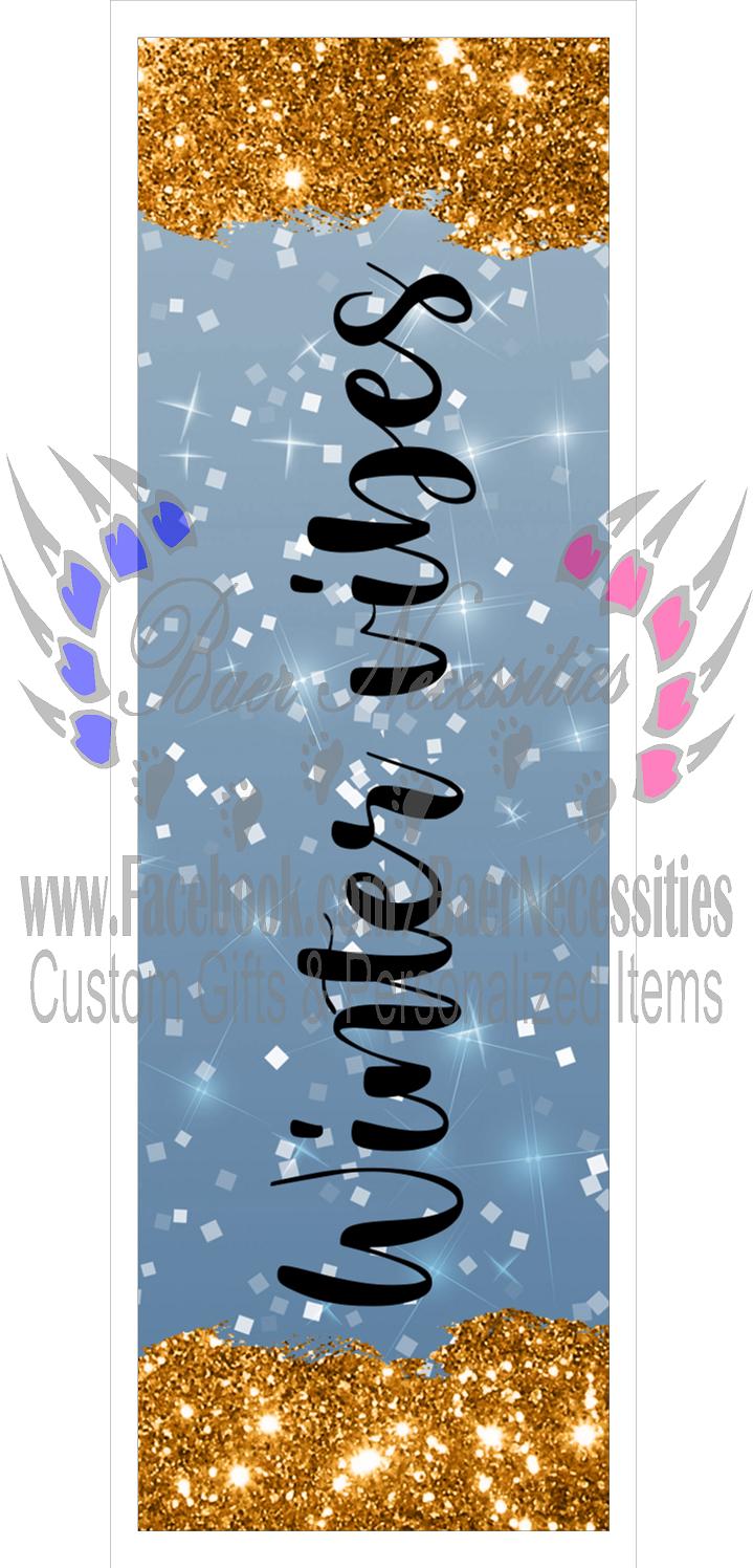 Christmas Glitter Saying(s) - Pen Wrap