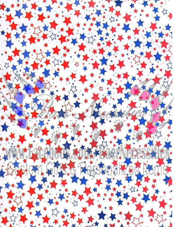 Red/Blue & White Stars - Transfer