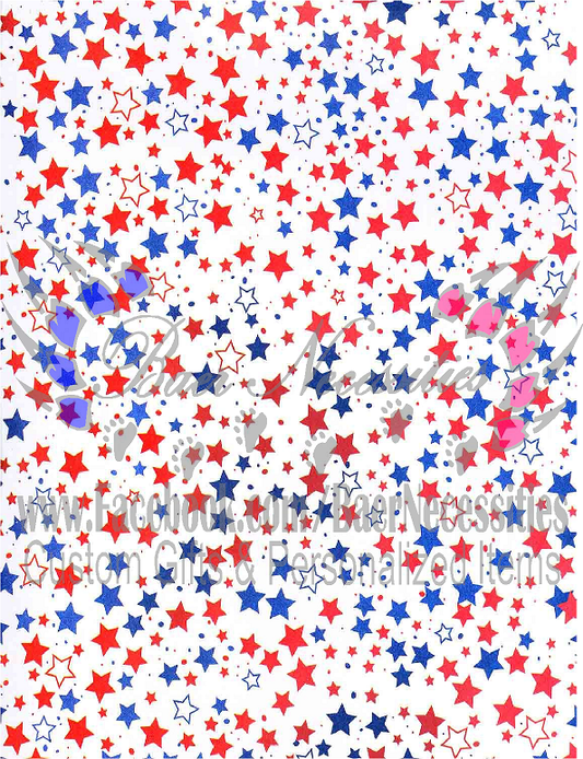 Red/Blue & White Stars - Transfer