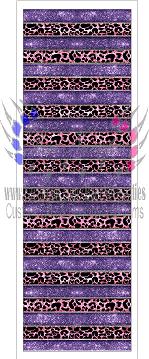 Stripped Purple Leopard - Pen Wrap