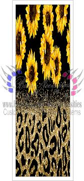 Sunflower Leopard Glitter - Pen Wrap