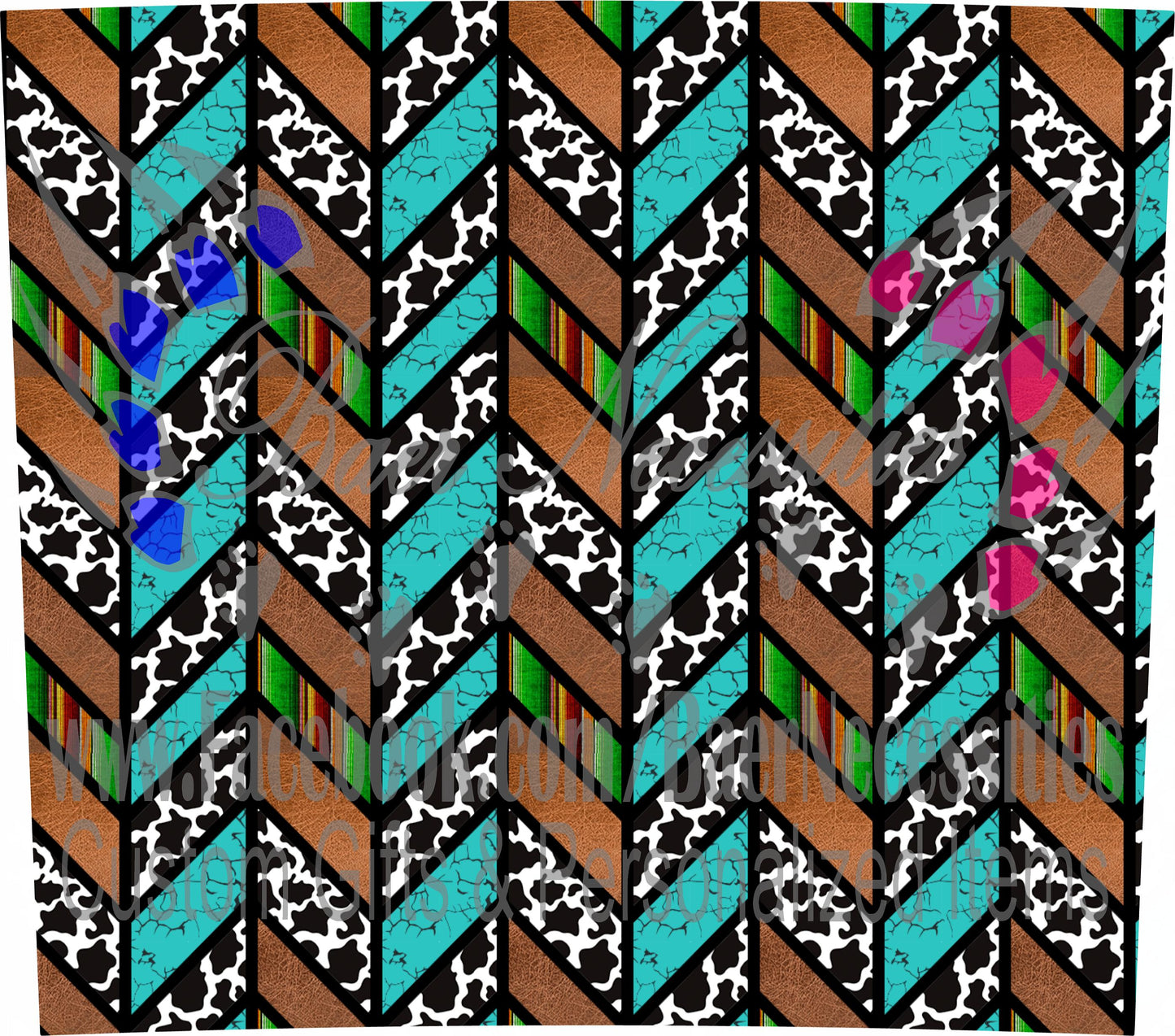 Western Tangram - Tumbler Transfer