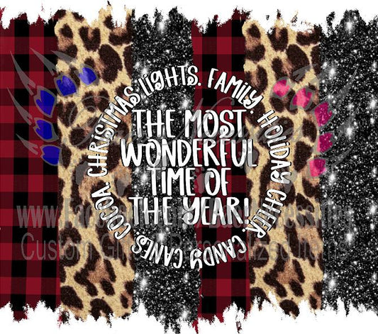 The Most Wonderful Time of the Year Distressed - Full Wrap
