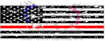 Thin Red Line Flag - Pen Wrap