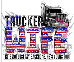 Trucker Wife - Tumber Decal