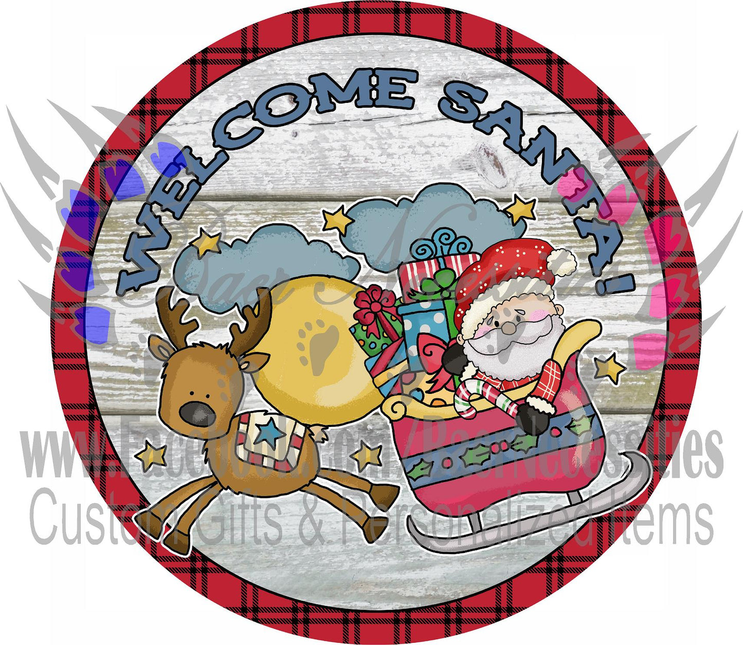 Welcome Santa - Tumbler Decal
