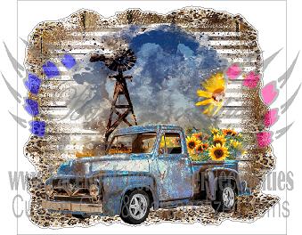 Windmill in the night - Tumber Decal