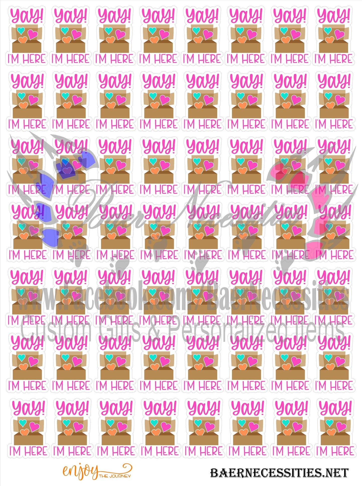 Business Vibrant Packaging Decals