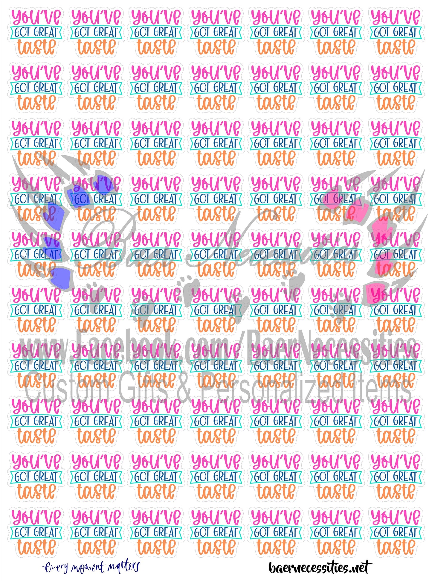 Business Vibrant Packaging Decals