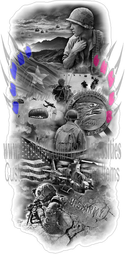 A Tribute to our Troops - Tumbler Decal