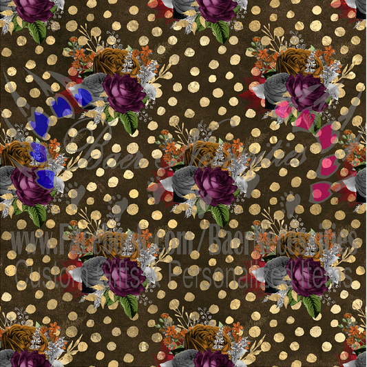 Autumn Floral 05 - Adhesive