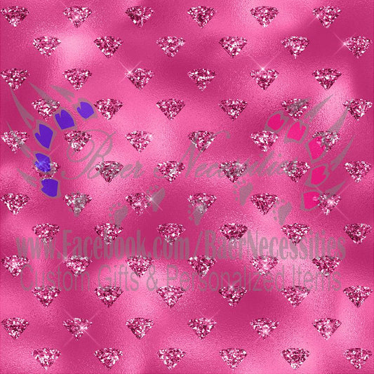 Bright Pink & Black Glam 04 - Adhesive