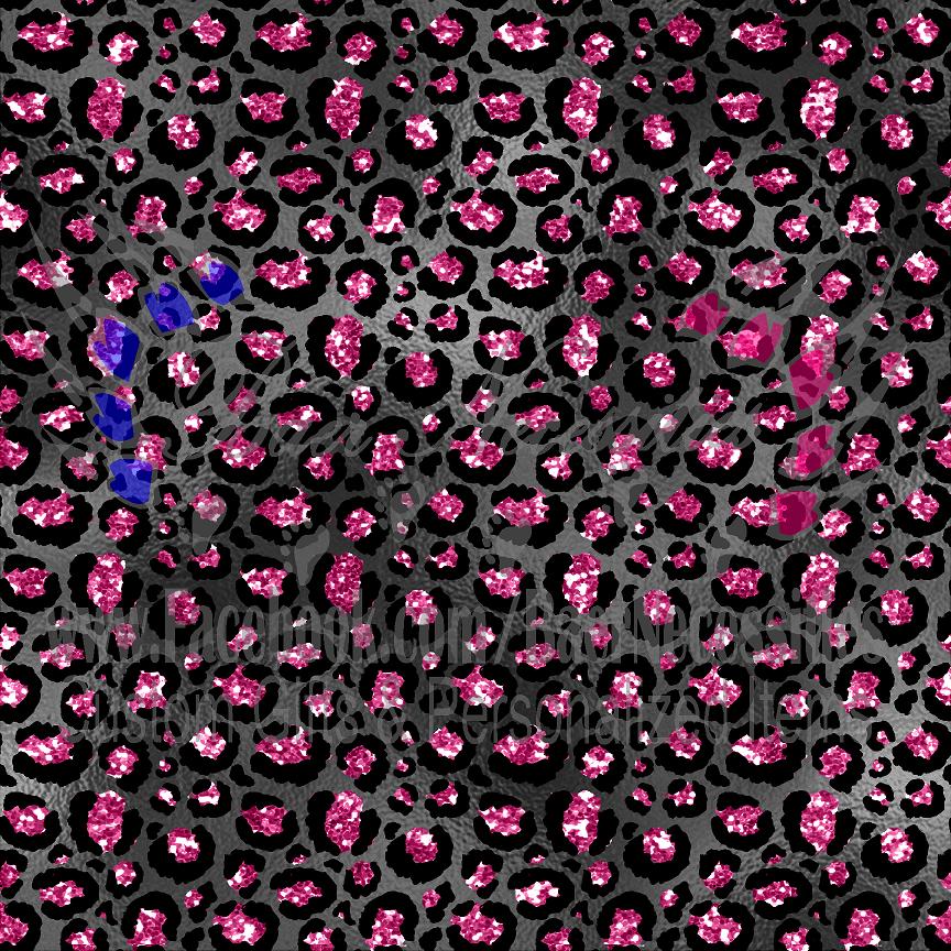 Bright Pink & Black Glam 05 - Adhesive