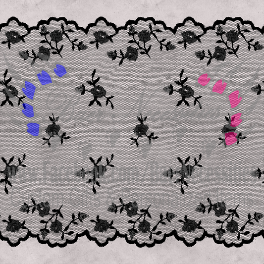 Gothic Purple Rose 06 - Adhesive