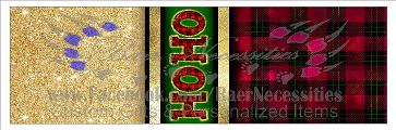 Christmas Plaid HoHo/Gold - Pen Wrap