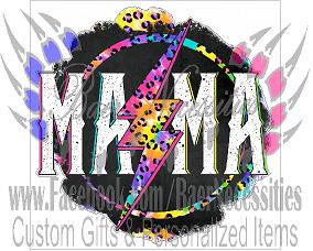 Mama Rainbow Leopard - Tumbler Decal