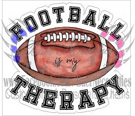 Football is my Therapy - Tumber Decal