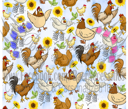 Chickens - Tumbler Transfer