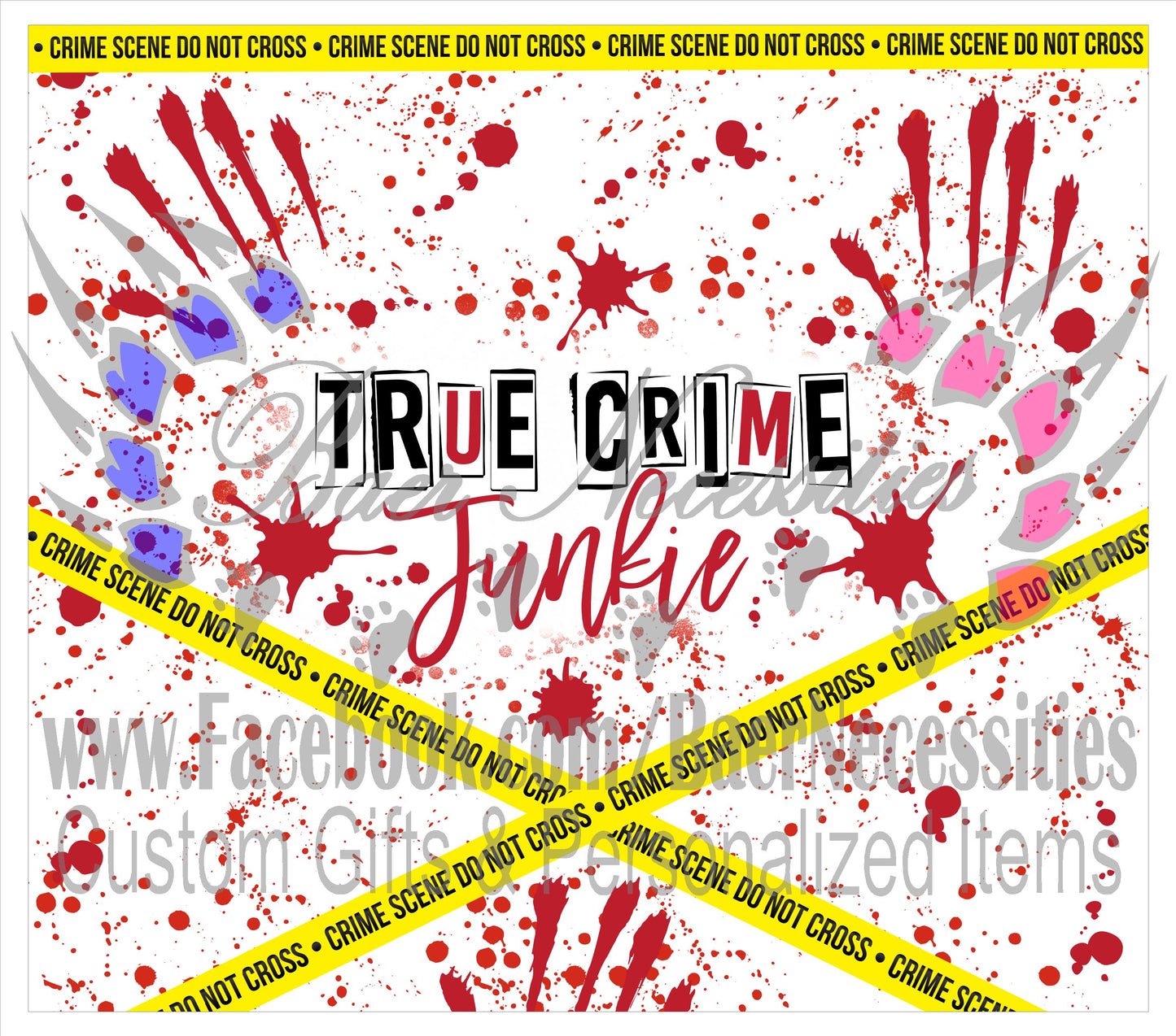 True Crime Junkie - Tumbler Transfer