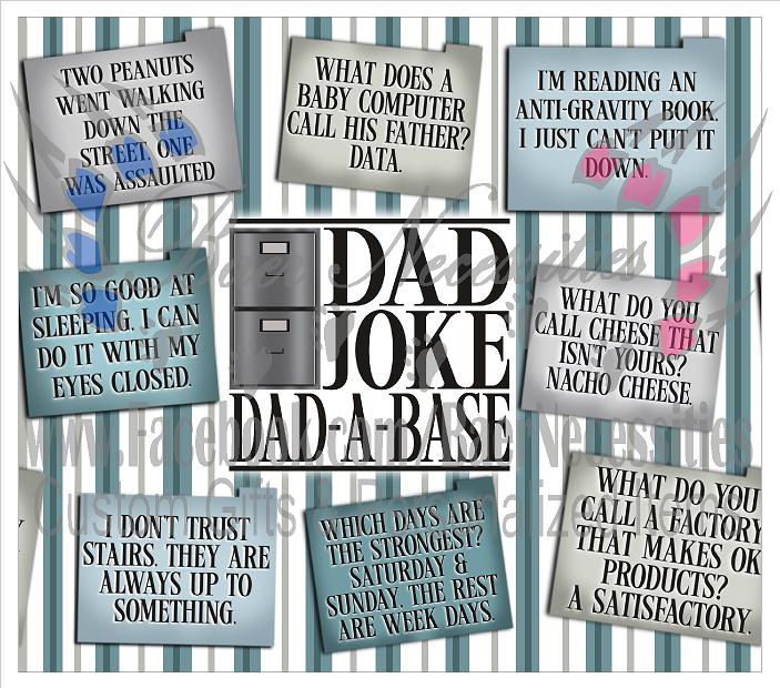 Dad Joke Dad a Base - Tumbler Transfer