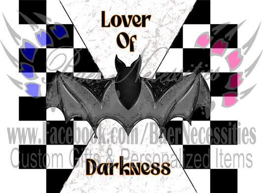 Lover of Darkness Bat - Tumbler Transfer