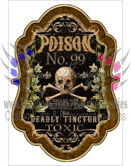 Poison 99 Label - Tumber Decal