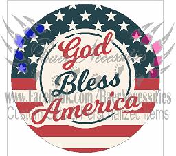 God Bless America - Tumbler Decal