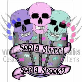 Sorta Sweet Sorta Spooky - Tumber Decal