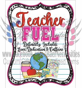 Teacher Fuel - Tumber Decal