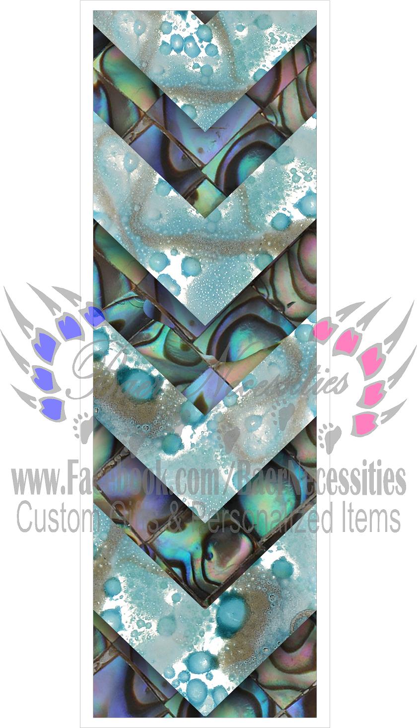 Blue Iridescent Crystal - Pen Wrap