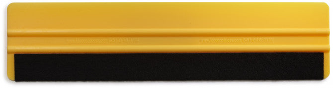 Felt Edge Wrapped Yellow Squeegee