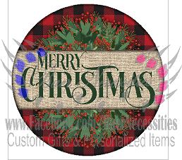 Holly Merry Christmas - Tumbler Decal